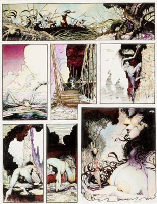 Arthur Suydam Echo of Futurepast Mudwogs Story Page 5 Original Art (Continuity, 1984-85)