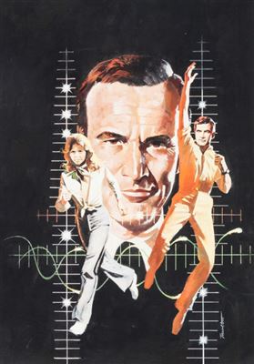 Jack Thurston Starlog #4 Six Million Dollar Man and Bionic Woman Cover Painting Original Art (Starlog, 1977)