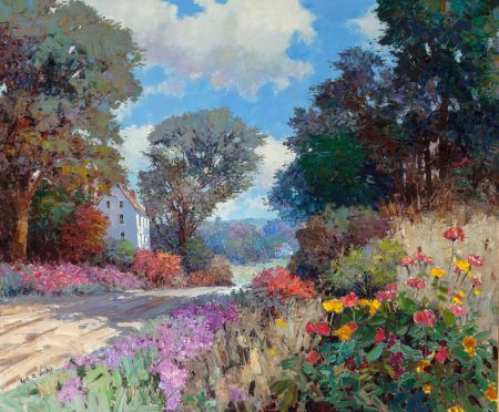 Landscape with Wildflowers