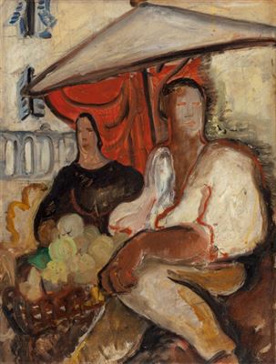 Couple at the Marketplace