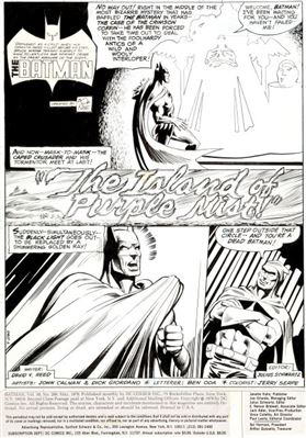 John Calnan and Dick Giordano Batman #299 Complete 17-Page Story Original Art by John Calnan - Auction record, sale price, and art valuation. Compare with similar artists and explore comparable artworks.