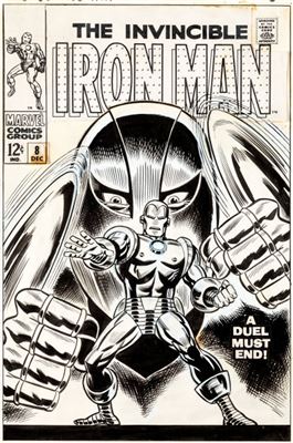 George Tuska and Frank Giacoia Iron Man #8 Cover Original Art