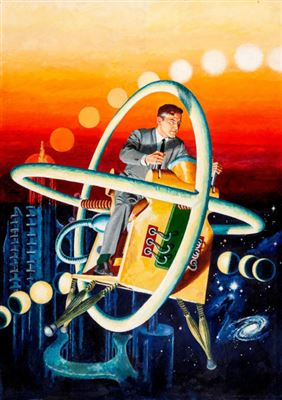 George Wilson Classics Illustrated #133 The Time Machine Cover Original Art