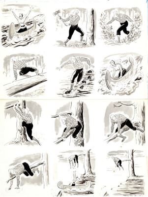 Phil Interlandi MAD Magazine #27 Scenes We'd Like To See 1 Page Gag Original Art