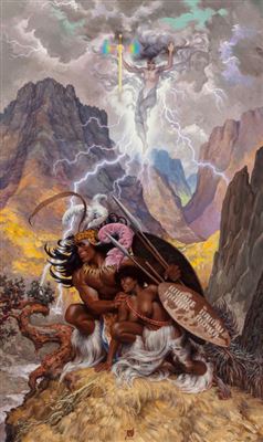 "Nada the Lily, private commission for the H. Rider Haggard Project" by Stephen Hickman - Auction record, sale price, and art valuation. Compare with similar artists and explore comparable artworks.