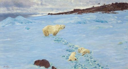 Sample artwork by Richard Friese (1854 - 1918), known for moose and deer images painting and drawing - View similar artists and auction records