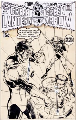 Neal Adams Green Lantern #76 Cover Green Arrow Original Art