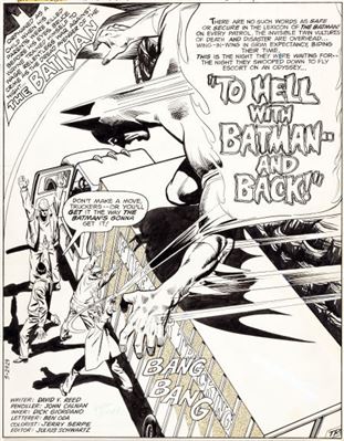 Sample artwork by John Calnan (20th Century), known for comic illustrations - View similar artists and auction records