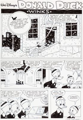 William Van Horn Anders And & Co. #2007-03 Winks Complete 10-Page Story Donald Duck Original Art by William Van Horn - Auction record, sale price, and art valuation. Compare with similar artists and explore comparable artworks.