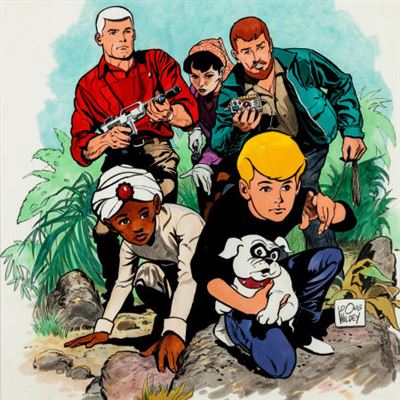Doug Wildey Jonny Quest Illustration (Hanna-Barbera, 1986)