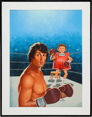 "Rocky Balboa" a "Mad" Magazine Cover, 1977.