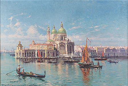 Venedigvedute - Canale Grande mit Blick auf Santa Maria della Salute (1906)