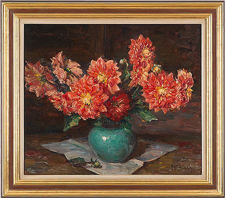 Stillleben mit Zinnien by Paul Werner Sochtig - Auction record, sale price, and art valuation. Compare with similar artists and explore comparable artworks.