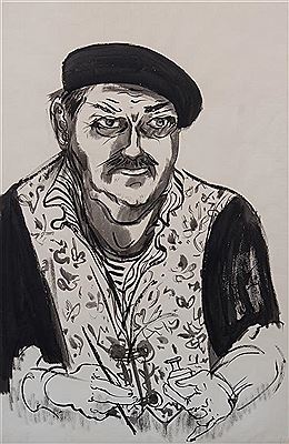 Self Portrait Wearing a Beret