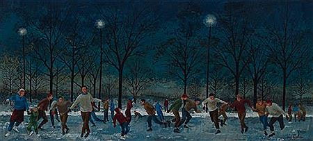 The Skating Pond by Mel Kishner - Auction record, sale price, and art valuation. Compare with similar artists and explore comparable artworks.
