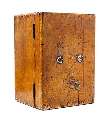 Untitled (Wooden Box with Eyes)