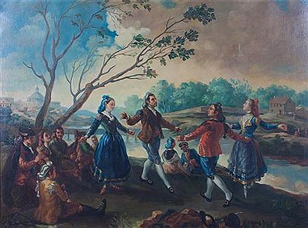 Merry People Dancing in Landscape by Servando Pilar - Auction record, sale price, and art valuation. Compare with similar artists and explore comparable artworks.
