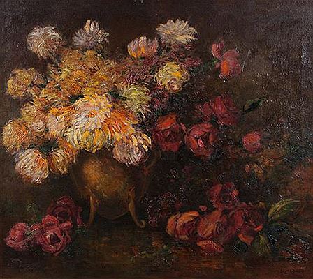 Still Life of Flowers by Olive Ruth Holbert Chaffee - Auction record, sale price, and art valuation. Compare with similar artists and explore comparable artworks.