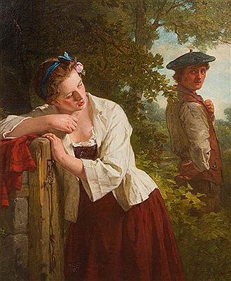 A Stolen Glance by Alexander Johnston - Auction record, sale price, and art valuation. Compare with similar artists and explore comparable artworks.