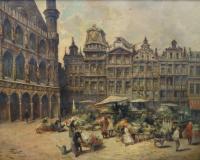 "Marché aux fleurs sur la Grand-Place de Bruxelles"