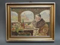 Moine attablé by Emil Hehn - Auction record, sale price, and art valuation. Compare with similar artists and explore comparable artworks.