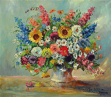Still life with summer flowers