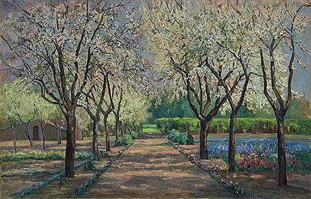 Parkland wit flowering avenue by Eugenie Dillmann - Auction record, sale price, and art valuation. Compare with similar artists and explore comparable artworks.