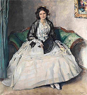 GROSSFORMATIGES ELEGANTES DAMENPORTRAIT by Max Rimboeck - Auction record, sale price, and art valuation. Compare with similar artists and explore comparable artworks.