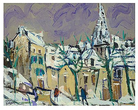 Winterliche Stadt