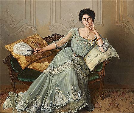 Jeune femme au Récamier by Willem Geets - Auction record, sale price, and art valuation. Compare with similar artists and explore comparable artworks.