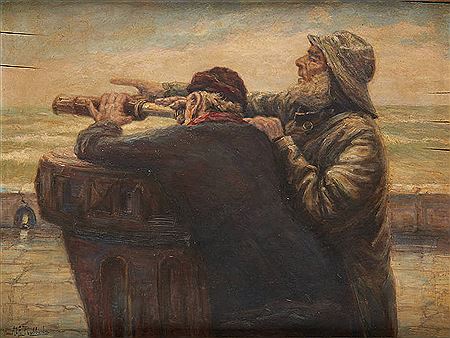 Les guetteurs. by Alfons Rubbens - Auction record, sale price, and art valuation. Compare with similar artists and explore comparable artworks.