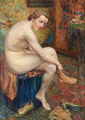 Après le bain. by Edmond De Maertelaere - Auction record, sale price, and art valuation. Compare with similar artists and explore comparable artworks.