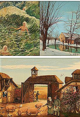 "Sirènes", "Paysage enneigé" et "Les rose aux cochons". (3)