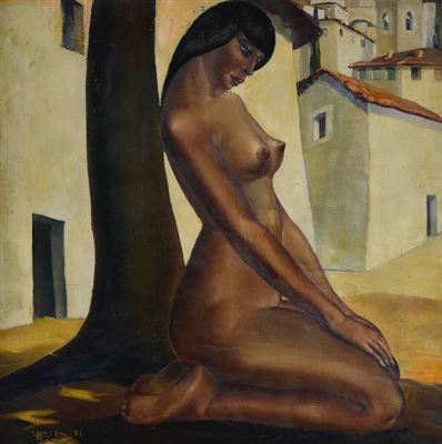 Femme agenouillée