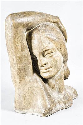 Buste de jeune femme au bras levé by Robert Massart - Auction record, sale price, and art valuation. Compare with similar artists and explore comparable artworks.