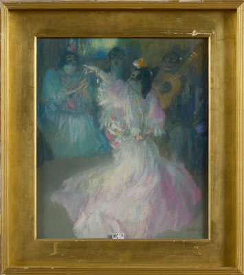 "La danseuse espagnole dans un cabaret"