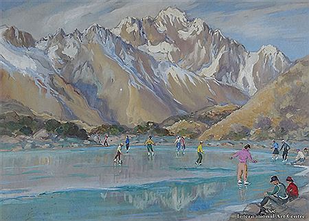 Skating on Lake Ida by Kathleen Arini Vane - Auction record, sale price, and art valuation. Compare with similar artists and explore comparable artworks.