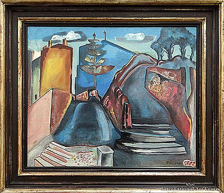 Monastery Steps by Frances Mary Hodgkins - Auction record, sale price, and art valuation. Compare with similar artists and explore comparable artworks.