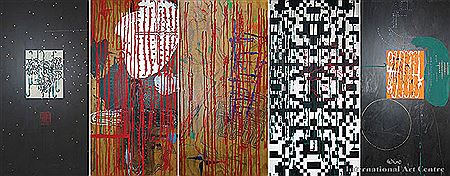 Nebuchadnezzar's Head in a Wave (on five panels)