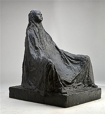 Draped woman