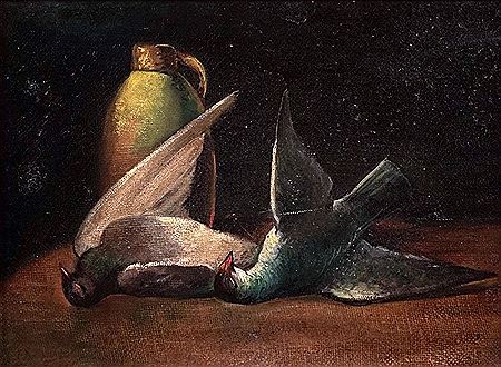 Still life with birds by Toussaint Xenophon Renaud - Auction record, sale price, and art valuation. Compare with similar artists and explore comparable artworks.