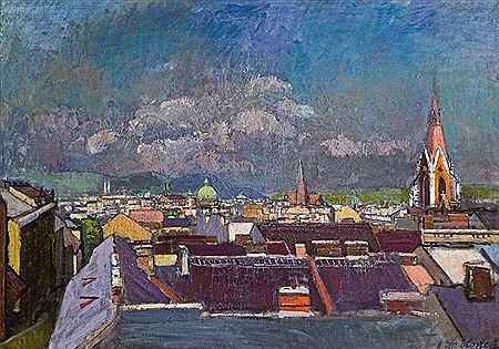 Above the roofs of Vienna