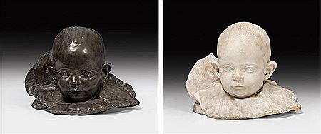 Two Busts: Hilde von Matsch as a child Kind, 1898