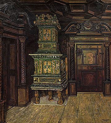 Regency room at Weyerhof, Bramberg at the Pinzgau, c. 1930