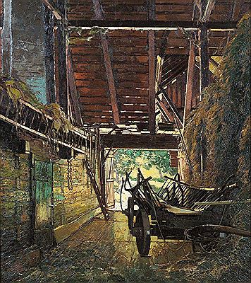 Hayloft in St. Gilgen, 1920 by Josef Stoitzner - Auction record, sale price, and art valuation. Compare with similar artists and explore comparable artworks.