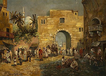 "Scorcio di città araba"