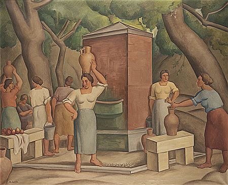 "Donne al pozzo" by Marius Ledda - Auction record, sale price, and art valuation. Compare with similar artists and explore comparable artworks.