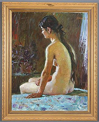 Seated Female Nude by Nan Sheng Liu - Auction record, sale price, and art valuation. Compare with similar artists and explore comparable artworks.