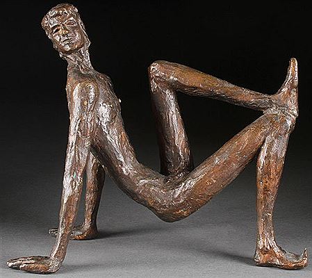 A Seated Male Nude Figure