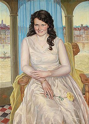 Portrait of a Young Woman in Venice - 1931